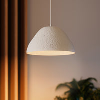 LEDVANCE Pendelleuchte Decor Camel Bell weiß aus Metall und Pappmaschee, E27, 375 mm Durchmesser, Leuchtenschirm aus recyceltem Material, langlebig durch austauschbare Lichtquelle, einfache Montage
