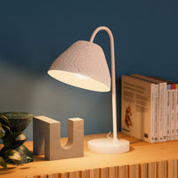 LEDVANCE Tischleuchte Decor Camel Bell weiß aus Metall und Pappmaschee, E14, dimmbar, 220 mm Länge, Leuchtenschirm aus recyceltem Material, langlebig durch austauschbare Lichtquelle, einfache Montage