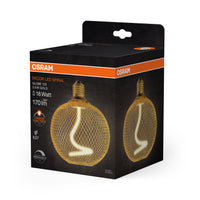 OSRAM DECOR LED Spiralfilament Lampe Globe, Gold, 3.5W, 170lm , Comfort warm white , E27-LEDVANCE Shop