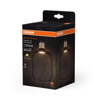 OSRAM DECOR LED Flatlampe Lampe Schwarz, 3.5W, Frosted, 100mm , Warmweiß , E27-LEDVANCE Shop