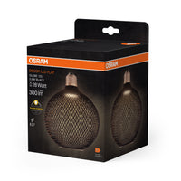 OSRAM DECOR LED Flatlampe Schwarz, 3.5W, Frosted, 125mm , Warmweiß , E27-LEDVANCE Shop