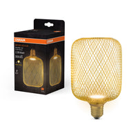 OSRAM DECOR LED Flatlampe Lampe Gold, 3.5W, 300lm, Frosted, 100mm , Warmweiß , E27-LEDVANCE Shop