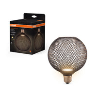 OSRAM DECOR LED Flatlampe Schwarz, 3.5W, Frosted, 125mm , Warmweiß , E27-LEDVANCE Shop