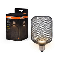 OSRAM DECOR LED Flatlampe Lampe Schwarz, 3.5W, Frosted, 100mm , Warmweiß , E27-LEDVANCE Shop