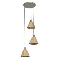 LEDVANCE DECOR Pendelleuchte Decor Raffia Plate grün, 3xE27, inkl. Leuchtmittel-LEDVANCE Shop