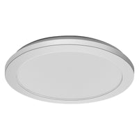 LEDVANCE ORBIS Disc Wand-/Deckenleuchte mit LED, Chrom, 22W, 1800lm, 3000/4000K, über Wandschalter mit Click CCT einstellbar, 30cm Durchmesser, IP44 Schutz für Badezimmer, Schrauben/Dübel inklusive