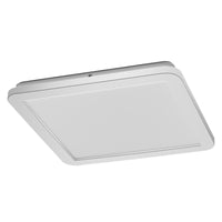 LEDVANCE ORBIS Disc Wand-/Deckenleuchte mit LED, Chrom, 22W, 1800lm, 3000/4000K, über Wandschalter mit Click CCT einstellbar, 30x30cm, IP44 Schutz für Badezimmer, Montageschrauben und Dübel inklusive