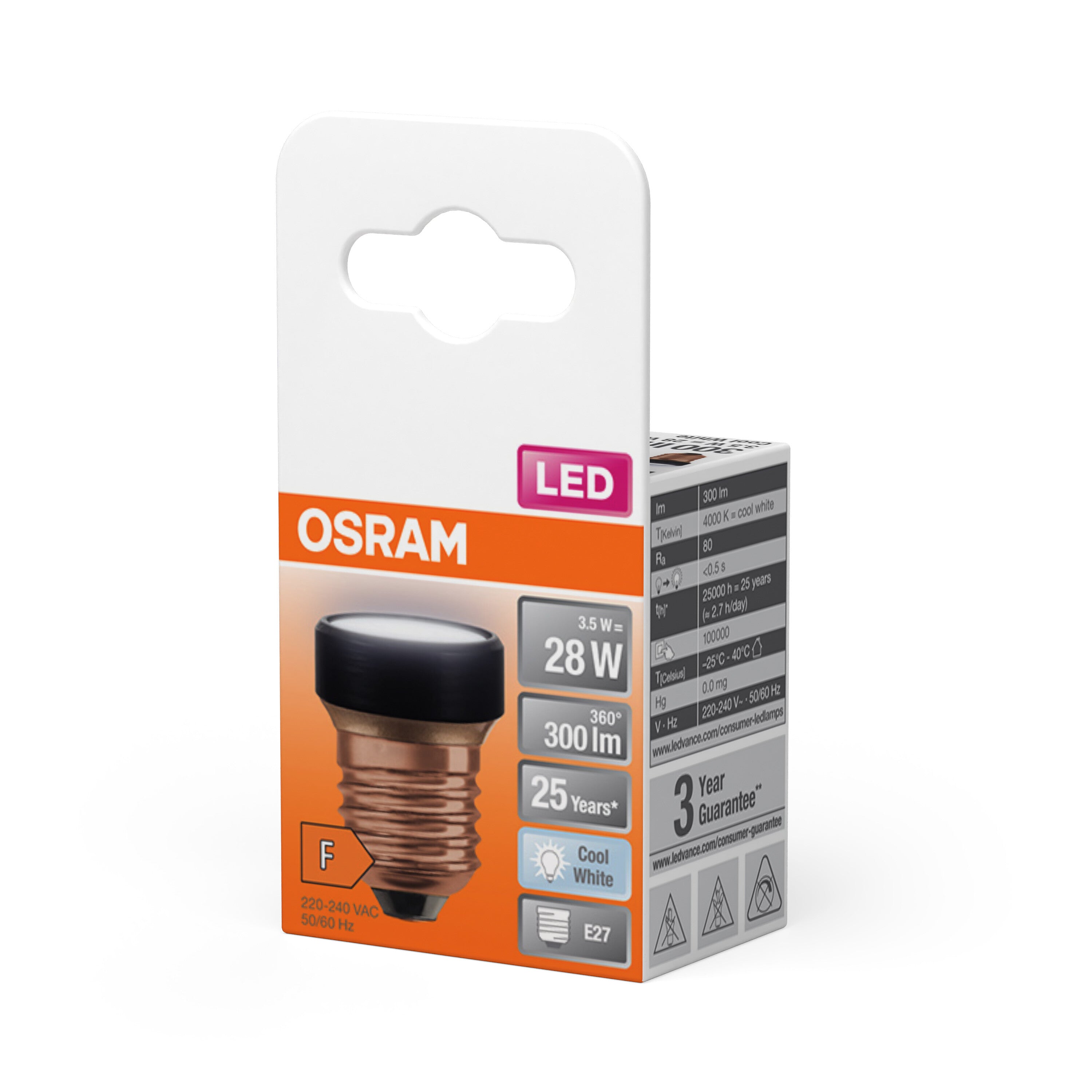 OSRAM LED Star Designlampe Schwarz, Kaltweiß, 3.5W, Frosted, 4000K-LEDVANCE Shop