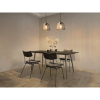 LEDVANCE DECOR Cage Bell Pendant Hängeleuchte, E27, nicht dimmbar, IP20, Rattan/Metall, 260mm, schwarz/braun