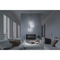 LEDVANCE Decor Circle dekorative Pendelleuchte, 3-flammig, PL, 20W, 1300lm, 3000K/4200K/6500K, warmweiß/kaltweiß/Tageslicht, Click-CCT Schalter, IP20, Kunststoff, schwarz, LED nicht austauschbar