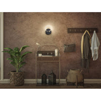 LEDVANCE DECOR Circle Wandleuchte, 8W, 370lm, 3000K/4200K/6500K, Lichtfarbe wählbar warmweiß, kaltweiß, kaltweißes Tageslicht, mit Click CCT, nicht dimmbar, IP20, PMMA, schwarz, LED nicht austauschbar