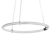 LEDVANCE Decor Aura Pendelleuchte aus geschwungenem Polycarbonat mit LED und Filament-Design, 18W, 2000 lm, 3000 K, 830 warmweiß, Click dimmbar, dunkelgrau, Kunststoff (PC), 498 mm, IP20