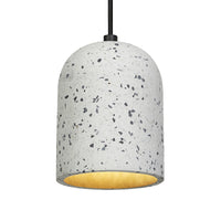 LEDVANCE Decor Pill dekorative Pendelleuchte mit pillenförmigem Lampenschirm, 150mm, mit E27 Fassung, aus weißem Terrazzo, IP20