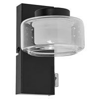 LEDVANCE ORBIS Flame Wand- und Deckenleuchte mit LED, schwarz, 5. 5W, 350lm, 3000/4000K, Farbtemperatur über Wandschalter einstellbar (kaltweiß/warmweiß), IP44 Schutz vor Fremdkörpern und Spritzwasser