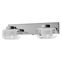 LEDVANCE ORBIS Flame Wand- und Deckenleuchte mit LED, Chrom, 11W, 700lm, 3000/4000K, Farbtemperatur über Wandschalter einstellbar (kaltweiß/warmweiß), IP44 Schutz vor Fremdkörpern und Spritzwasser