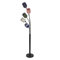 LEDVANCE Standleuchte 5-flammig Decor Felt Weaving Cans aus Filz und Metall, E14, 1730mm Höhe, warme Lichteffekte durch gewebten Schirm, langlebig durch austauschbare Lichtquelle, einfache Montage