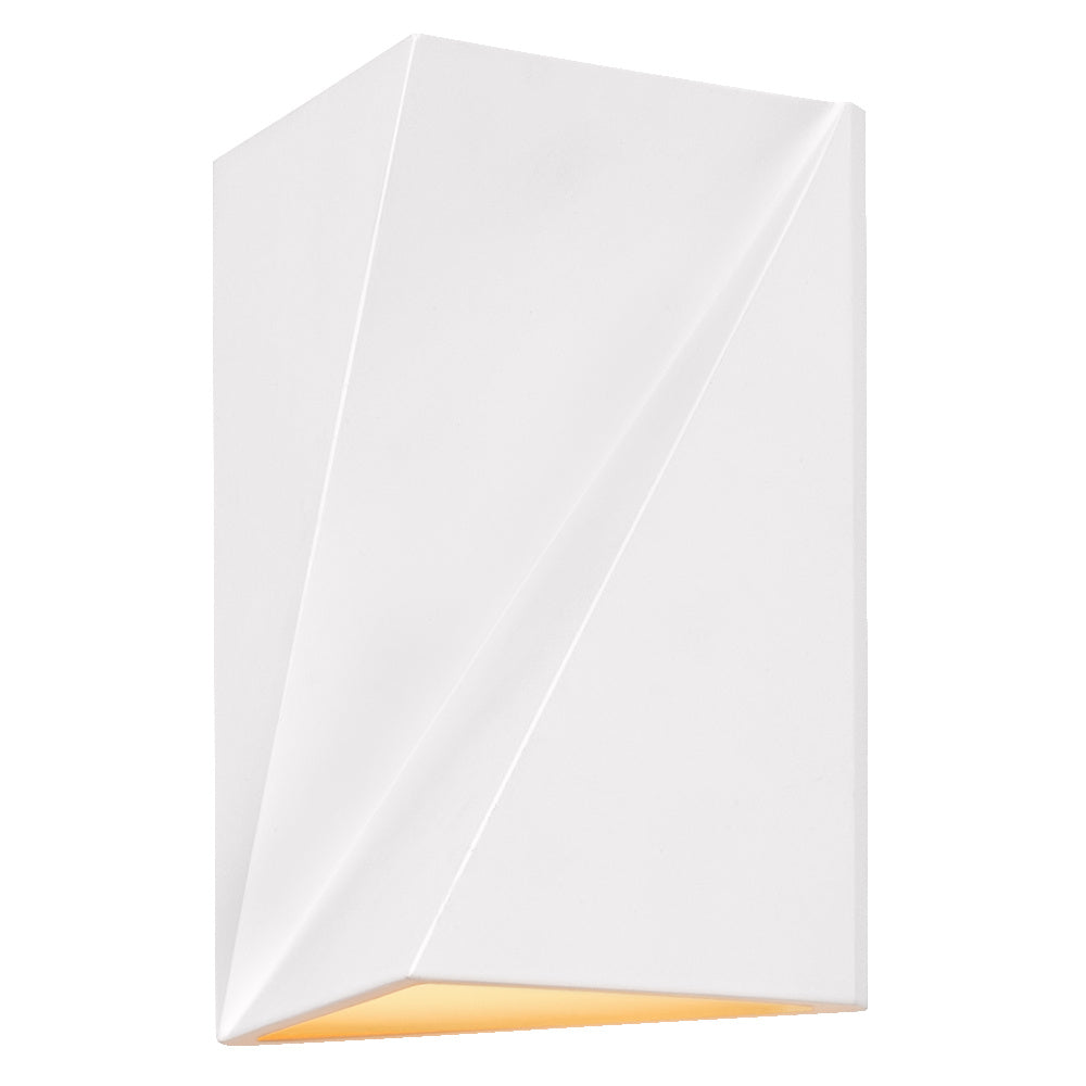 LEDVANCE Decor Origami Swan, Design-Wandleuchte mit Gips-Origiamischirm in Schwanenform, 2-flammig, mit G9 Stecksockel, IP20, weiß