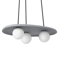 OSRAM DECOR Concrete Nest Pendelleuchte Grau, 3-flammig, G9