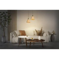 LEDVANCE DECOR Pendelleuchte Decor Raffia grün-braun, E27, 200 mm, inkl. Leuchtmittel-LEDVANCE Shop