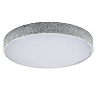 LEDVANCE ORBIS Yummy LED-Deckenleuchte mit Metallring, grau, 36W, 2600lm, 3000K, 490mm, 830 freundliches Warmweiß, durch Klicken dimmbar, IP20 Schutz, Montageschrauben und Dübel inklusive