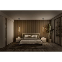 LECVANCE Decor Swirl Pendelleuchte Vert aus geschwungenem Polycarbonat mit LED und Filament-Design, 18 W, 1800 lm, 3000 K, 830 warmweiß, Click dimmbar, dunkelgrau, Kunststoff (PC), 15 mm, IP20