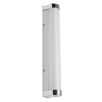LEDVANCE ORBIS Tube Spiegel-/Wandleuchte mit LED, gefrostetes Glas/Chrom, 9W, 900lm, dimmbar, 3000/4000K über Wandschalter einstellbar, 40cm Durchmesser, IP44 Schutz vor Fremdkörpern/Spritzwasser