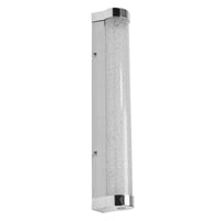 LEDVANCE ORBIS Tube LED-Spiegel-/Wandleuchte, Chrom, Glas mit Blaseneffekt, 9W, 900lm, dimmbar, 3000/4000K über Wandschalter einstellbar, 40cm Durchmesser, IP44 Schutz vor Fremdkörpern/Spritzwasser