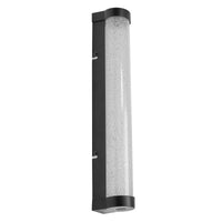 LEDVANCE ORBIS Tube LED-Spiegel-/Wandleuchte, schwarz, Glas mit Blaseneffekt, 9W, 820lm, dimmbar, 3000/4000K über Wandschalter einstellbar, 40cm Durchmesser, IP44 Schutz vor Fremdkörpern/Spritzwasser