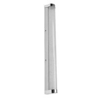 LEDVANCE ORBIS Tube LED-Spiegel-/Wandleuchte, Chrom, Glas mit Blaseneffekt, 12W, 1200lm, dimmbar, 3000/4000K über Wandschalter einstellbar, 60cm Durchmesser, IP44 Schutz vor Fremdkörpern/Spritzwasser
