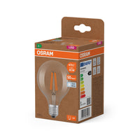 OSRAM LED LAMPS ENERGY CLASS A ENERGY EFFICIENCY FILAMENT CLASSIC Globe , LED-Lampe, Bleifreies Glas, Klar, 2,2 W, (ex 40 W), 470 lm, Kaltweiß, Energieeffizienzklasse: A