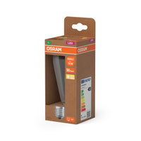 OSRAM LED LAMPS ENERGY CLASS A  ENERGY EFFICIENCY FILAMENT CLASSIC EDISON , LED-Lampe, Bleifreies Glas, Klar, 5 W, (ex 75 W), 1055 lm, Warmweiß, Energieeffizienzklasse: A
