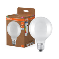 OSRAM LED LAMPS ENERGY CLASS A ENERGY EFFICIENCY FILAMENT CLASSIC Globe , LED-Lampe, Bleifreies Glas, Matt, 5 W, (ex 75 W), 1055 lm, Kaltweiß, Energieeffizienzklasse: A