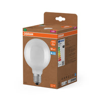 OSRAM LED LAMPS ENERGY CLASS A ENERGY EFFICIENCY FILAMENT CLASSIC Globe , LED-Lampe, Bleifreies Glas, Matt, 5 W, (ex 75 W), 1055 lm, Kaltweiß, Energieeffizienzklasse: A