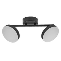 Osram Decor Spot Moon Deckenleuchte 2-flammig mit Spots, integriert, dimmable, 10,5 W, schwarz Metall