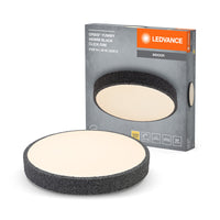 LEDVANCE ORBIS Yummy LED-Deckenleuchte mit Metallring, schwarz, 36W, 2600lm, 3000K, 490mm, 830 freundliches Warmweiß, durch Klicken dimmbar, IP20 Schutz, Montageschrauben und Dübel inklusive