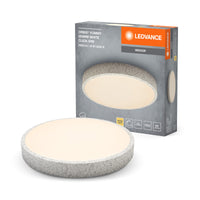 LEDVANCE ORBIS Yummy LED-Deckenleuchte mit Metallring, weiß, 16W, 1000lm, 3000K, 285mm, 830 freundliches Warmweiß, durch Klicken dimmbar, IP20 Schutz, Montageschrauben und Dübel inklusive