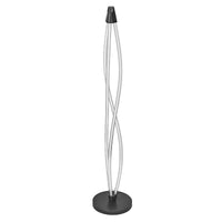 LEDVANCE Swirl Floor Stehleuchte aus geschwungenem Polycarbonat mit LED und Filament-Design, 22 W, 2400 lm, 3000 K, 830 warmweiß, dimmbar, dunkelgrau, 260 mm, IP20