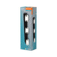 LEDVANCE ORBIS Flame Wand- und Deckenleuchte mit LED, schwarz, 16. 5W, 1050lm, 3000/4000K, Farbtemperatur via Wandschalter einstellbar (kaltweiß/warmweiß), IP44 Schutz vor Fremdkörpern und Spritzwasser