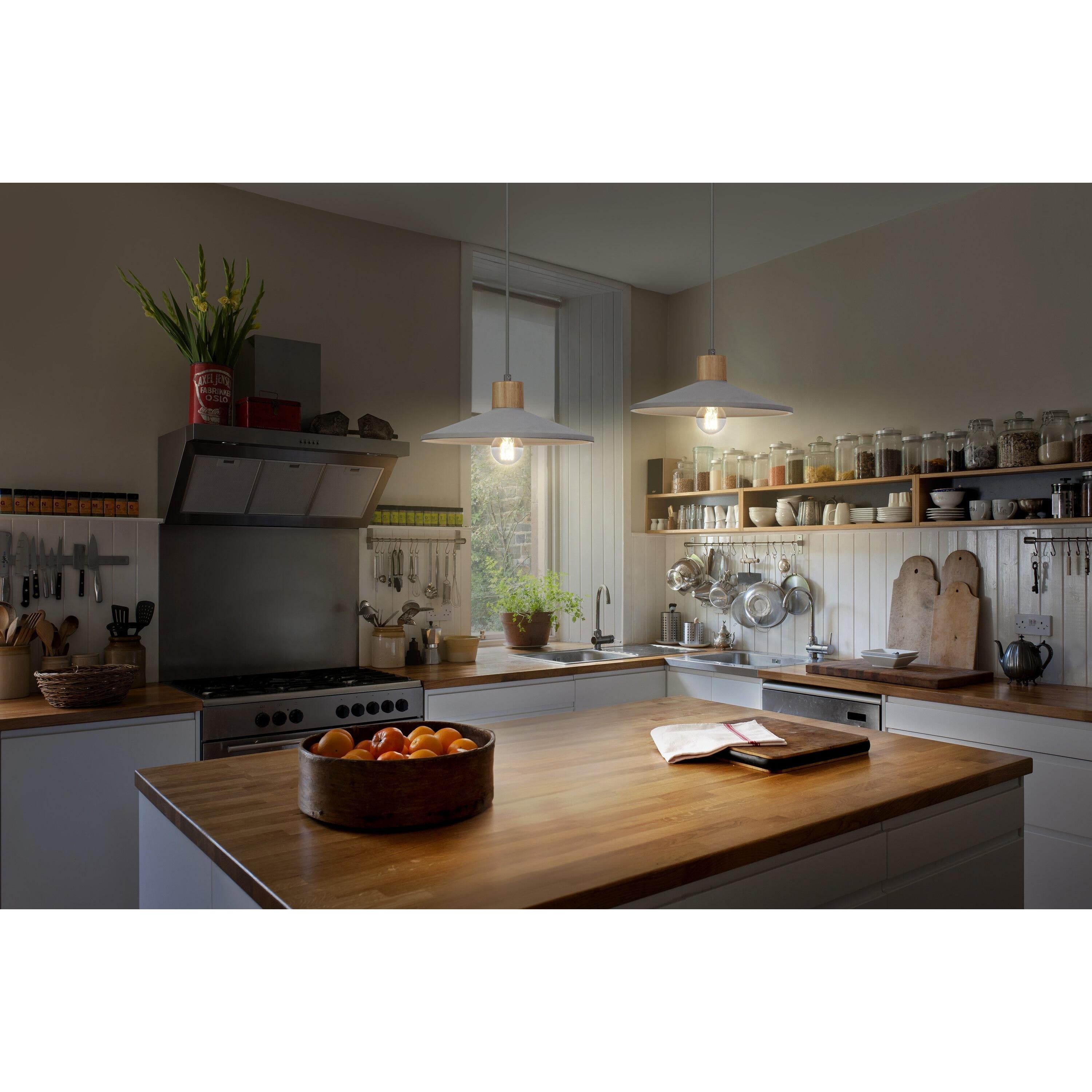 LEDVANCE DECOR Concrete Wood Beton Pendelleuchte, E27, 320 mm, inkl. Leuchtmittel-LEDVANCE Shop