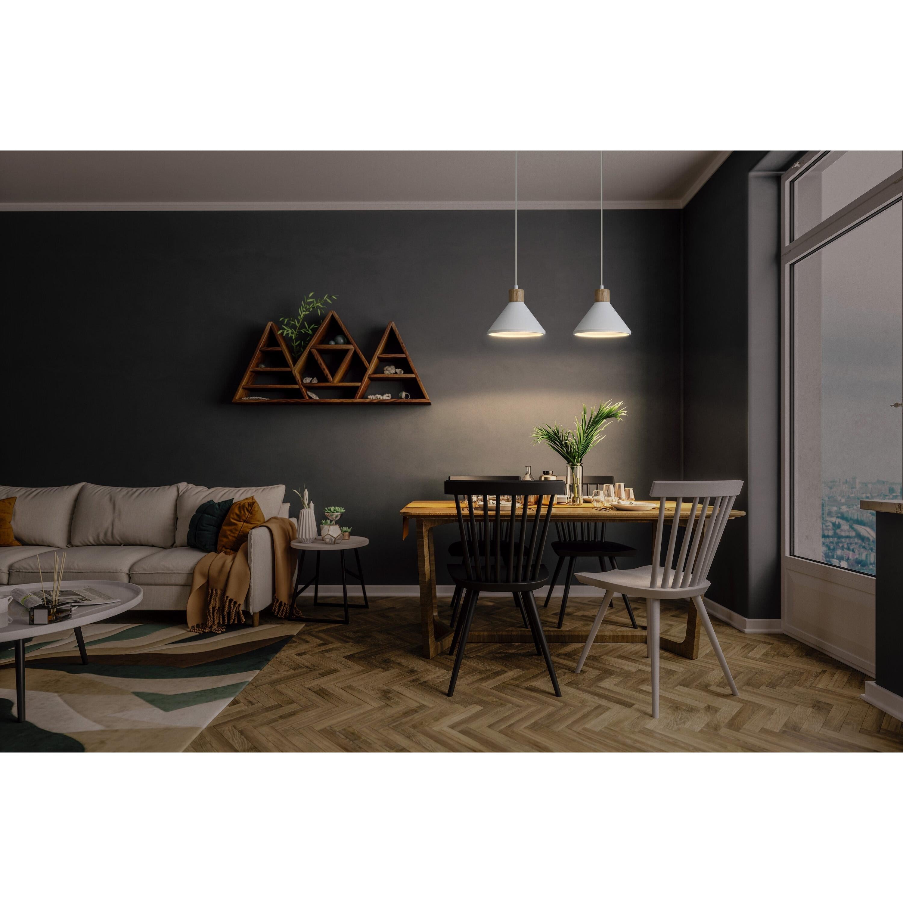 LEDVANCE DECOR Plaster Wood Gips Pendelleuchte, E27, 220 mm, inkl. Leuchtmittel-LEDVANCE Shop