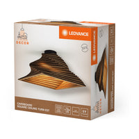 LEDVANCE DECOR Deckenleuchte Decor Cardboard Square Turn braun, inkl. Leuchtmittel-LEDVANCE Shop