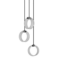 OSRAM DECOR Circle Pendelleuchte, 3 Pendel, 20W, Click CCT Black