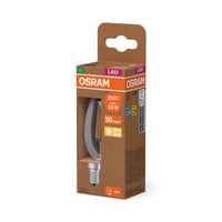 OSRAM LED CLASSIC B ENERGY EFFICIENCY A , LED-Lampe, Bleifreies Glas, Klar, 1,2 W, (ex 25 W), 255 lm, Warmweiß, 2700 K, Energieeffizienzklasse: A, CRI 80