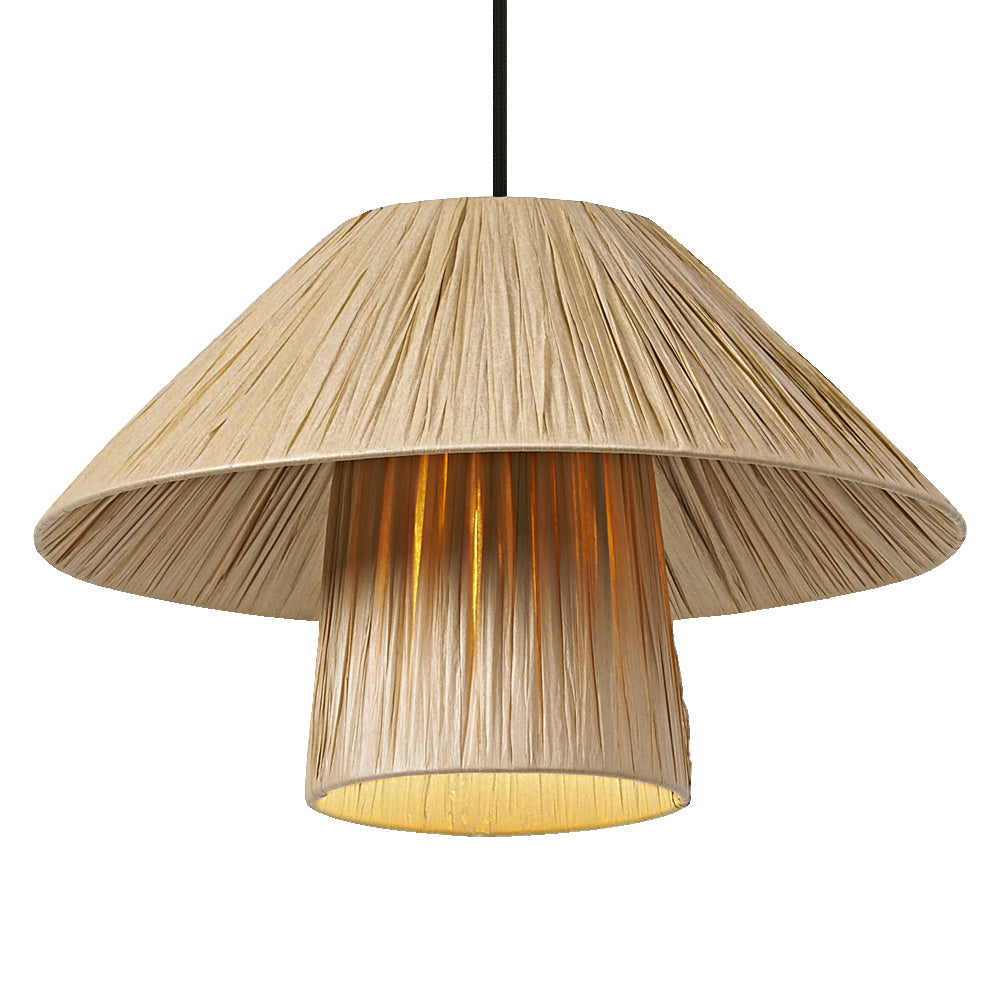 OSRAM DECOR Bamboo Paper Hut Pendant Pendelleuchte 400 E27 Brown