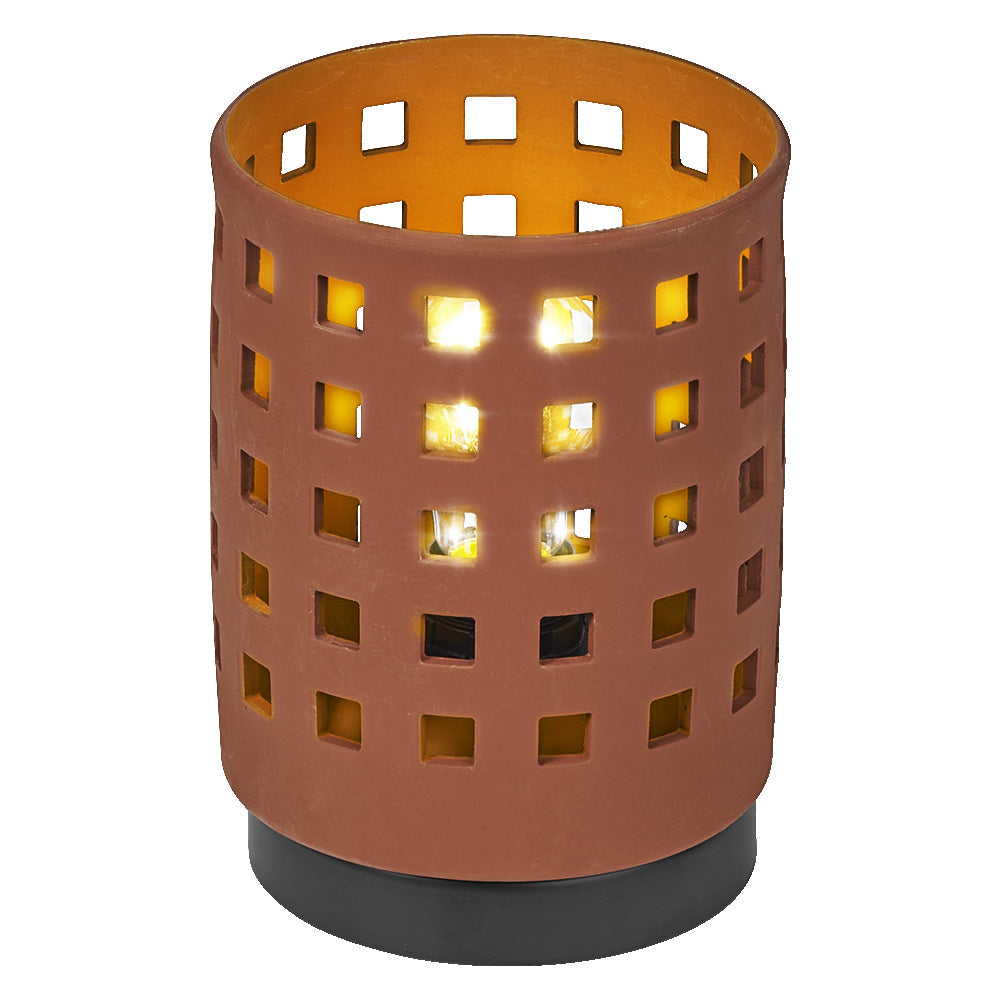 OSRAM DECOR Clay Windows Table Tischleuchte 1xE27 Brown