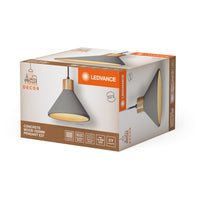 LEDVANCE DECOR Concrete Wood Beton Pendelleuchte, E27, 220 mm, inkl. Leuchtmittel-LEDVANCE Shop