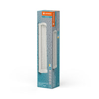 LEDVANCE ORBIS Tube Spiegel-/Wandleuchte mit LED, weiß, Glas mit Blaseneffekt, 9W, 900lm, dimmbar, 3000/4000K über Wandschalter einstellbar, 40cm Durchmesser, IP44 Schutz vor Fremdkörpern/Spritzwasser