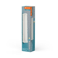 LEDVANCE ORBIS Tube Spiegel-/Wandleuchte mit LED, gefrostetes Glas/weiß, 9W, 900lm, dimmbar, 3000/4000K über Wandschalter einstellbar, 40cm Durchmesser, IP44 Schutz vor Fremdkörpern/Spritzwasser