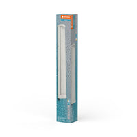LEDVANCE ORBIS Tube LED-Spiegel-/Wandleuchte, weiß, Glas mit Blaseneffekt, 12W, 1200lm, dimmbar, 3000/4000K über Wandschalter einstellbar, 60cm Durchmesser, IP44 Schutz vor Fremdkörpern/Spritzwasser