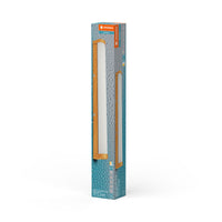 LEDVANCE ORBIS Tube LED-Spiegel-/Wandleuchte, gefrostetes Glas/Holzdekor, 12W, 1200lm, dimmbar, 3000/4000K über Wandschalter einstellbar, 60cm Durchmesser, IP44 Schutz vor Fremdkörpern/Spritzwasser